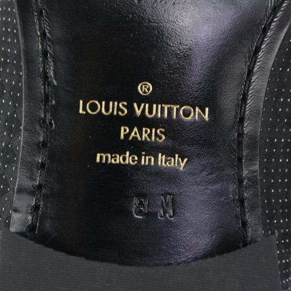 Louis Vuitton Mens US 9 Black Damier Sparkle Slip On Loafer Dress Shoe 1LV3L17 main image 11